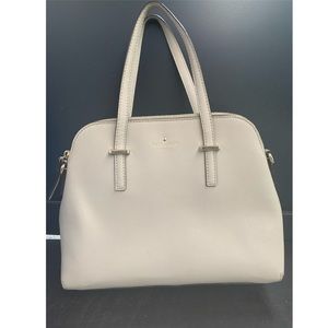 Kate spade clock tower grey tote purse.